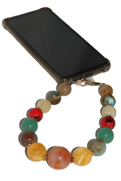 Acrylic Ball Phone Strap - Multiclour by Goddiva Accessories