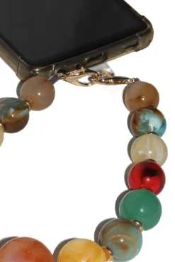 Acrylic Ball Phone Strap - Multiclour by Goddiva Accessories