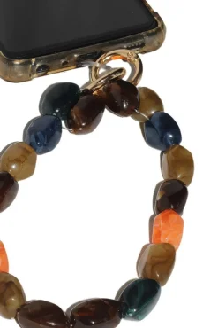 Acrylic Gemstone Phone Strap - Multicolour by Goddiva Accessories