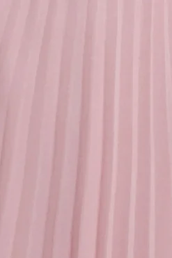 Balloon Sleeve Chiffon Maxi Dress - Blush Pink by Goddiva