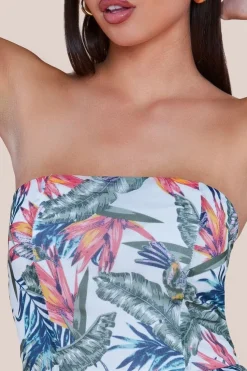Bandeau Printed Maxi - Jungle Print by City Goddess