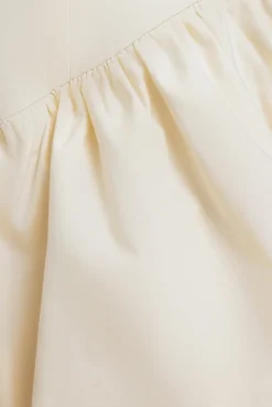 Bardot Babydoll Corset Mini Dress - Cream by Goddiva