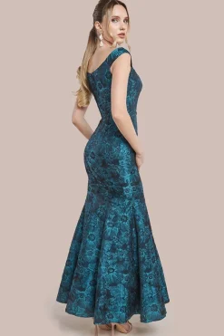 Bardot Jacquard Maxi Dress - Emerald by Goddiva