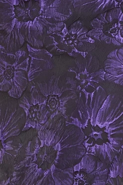 Bardot Jacquard Maxi Dress - Purple by Goddiva
