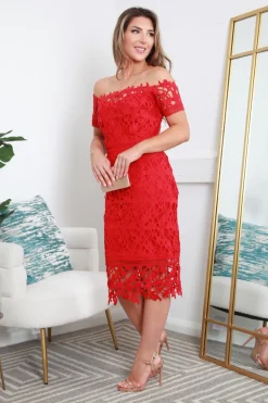 Bardot Lace Dress by Double Second