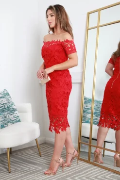 Bardot Lace Dress by Double Second