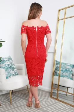 Bardot Lace Dress by Double Second