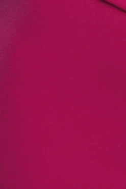 Bardot Pleated Maxi Dress - Burgundy by Goddiva