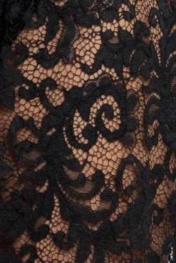 Barrell Leg Scalloped Hem Trouser - Black by Goddiva