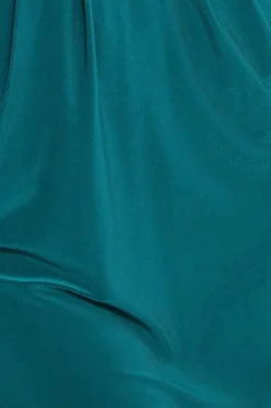 Batwing Sleeve Midi Dress - Emerald Green by Goddiva