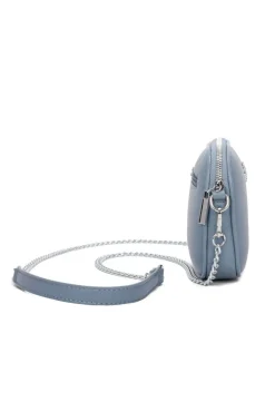 Bee Chain Crossbody Bag In Blue by SVNX