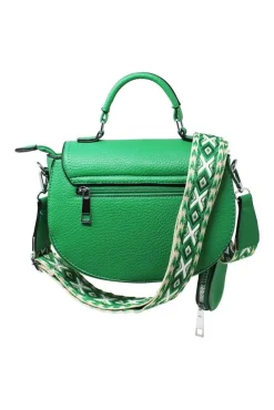 Bee Embellishment Crossbody Bag In Green by SVNX