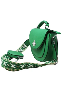 Bee Embellishment Crossbody Bag In Green by SVNX