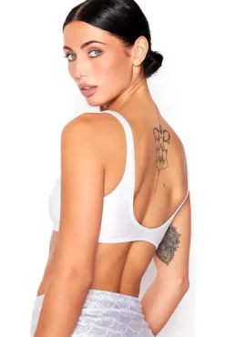 Bikini Crop Top In White by Maribela