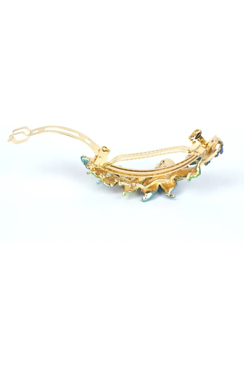 Blue Crystal Hair Clip by QueenMee Accessories
