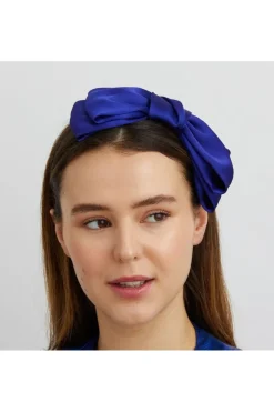 Blue Fascinator Bow Headband by QueenMee Accessories