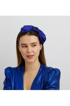 Blue Fascinator Bow Headband by QueenMee Accessories