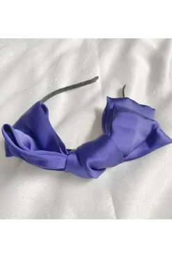 Blue Fascinator Bow Headband by QueenMee Accessories
