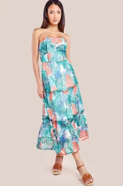 Boobtube Printed Maxi - Jungle Print by City Goddess