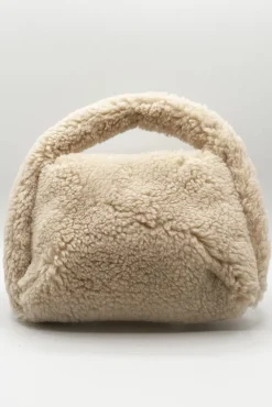 Borg Grab Bag In Cream by SVNX