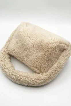 Borg Grab Bag In Cream by SVNX