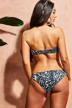 Bow Detail Bikini - Animal Print by Goddiva
