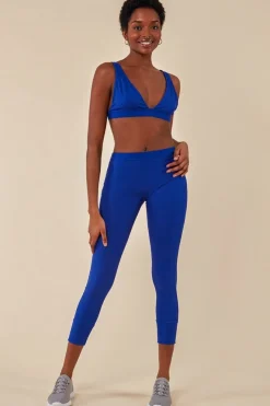 Bralette & Legging Workout Lounge Set - Blue by Cosmochic