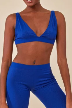 Bralette & Legging Workout Lounge Set - Blue by Cosmochic