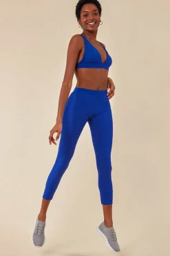 Bralette & Legging Workout Lounge Set - Blue by Cosmochic