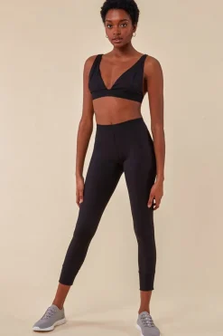 Bralette & Legging Workout Lounge Set - Black by Cosmochic