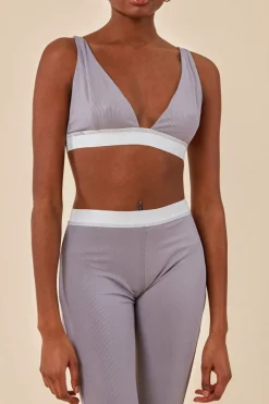 Bralette & Legging Workout Lounge Set - Light Grey by Cosmochic