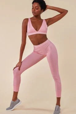 Bralette Legging Workout Lounge Set - Pink by Cosmochic