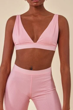 Bralette Legging Workout Lounge Set - Pink by Cosmochic
