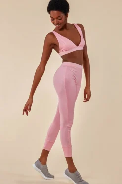 Bralette Legging Workout Lounge Set - Pink by Cosmochic