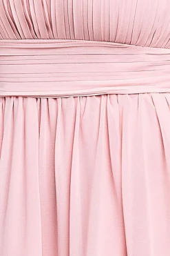 Bridesmaids Chiffon Maxi Dress - Blush by Goddiva