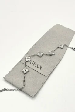 Clover Bracelet In Silver by SVNX
