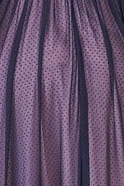 Corsage V-Neck Dobby Mesh Maxi - Blue by Goddiva