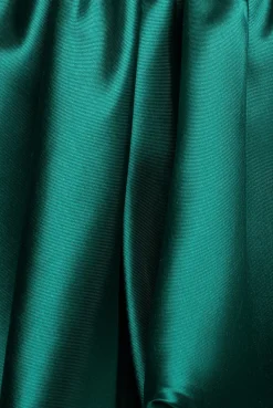 Corset Boobtube Babydoll Mini Dress - Emerald Green by Goddiva