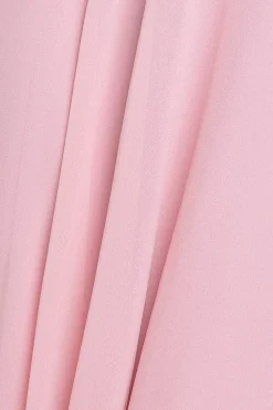 Cowl Neck Chiffon Maxi Dress - Blush Pink by Goddiva