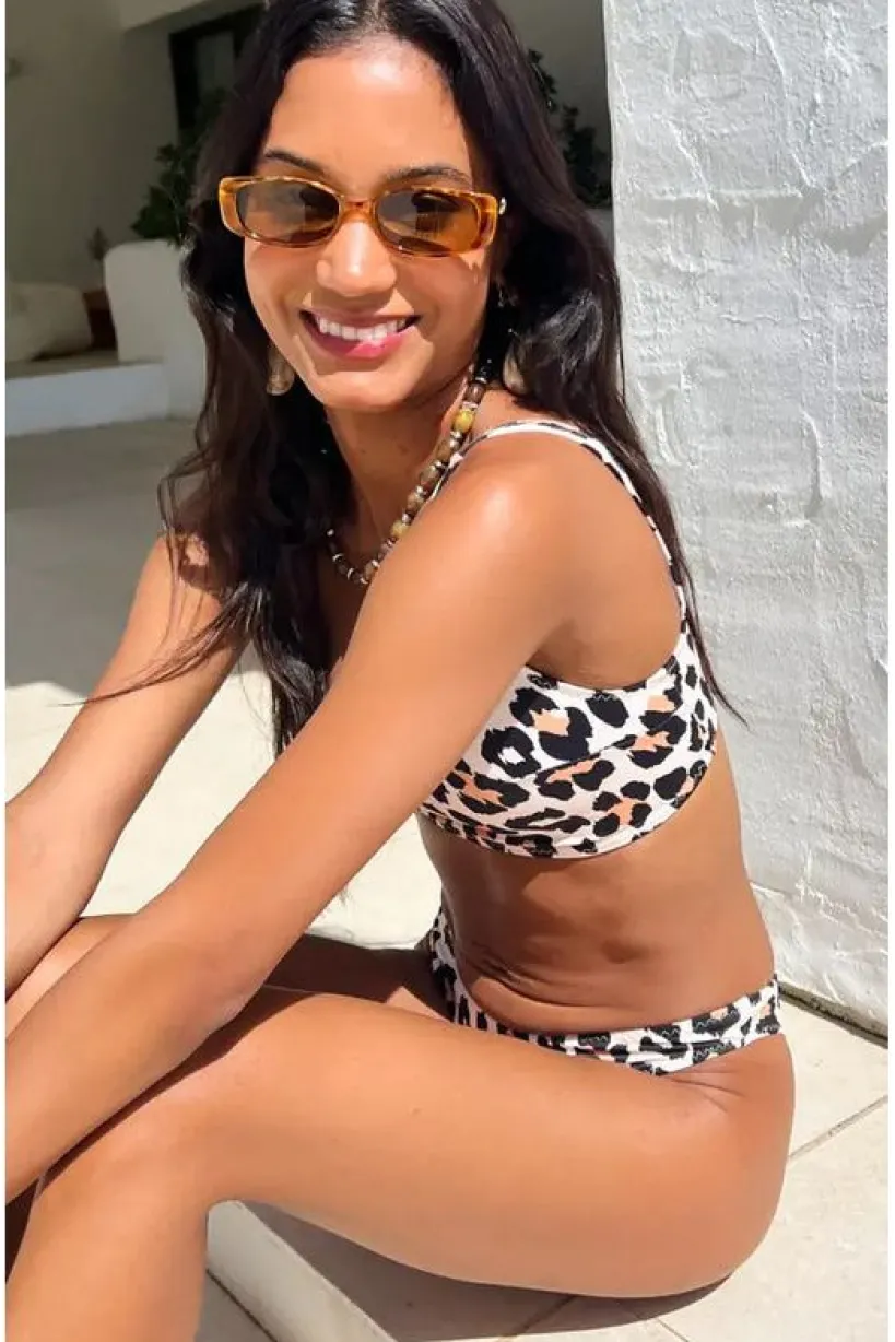 Cream Leopard Bikini by Maribela