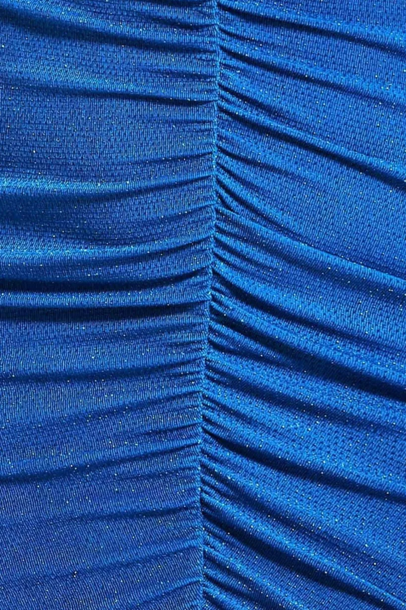 Cut Out Long Sleeve Bodycon Mini - Royal Blue by City Goddess