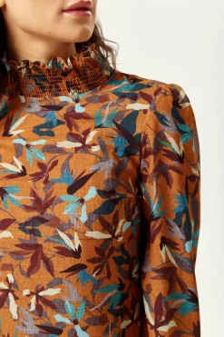 Divine Floral Print Top Long Sleeves Tuscany by Liquorish