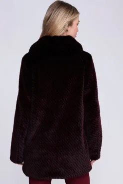 Donatella Coat - Burgundy by Pia Rossini