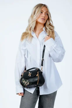 Embroidered Crossbody Bag by SVNX
