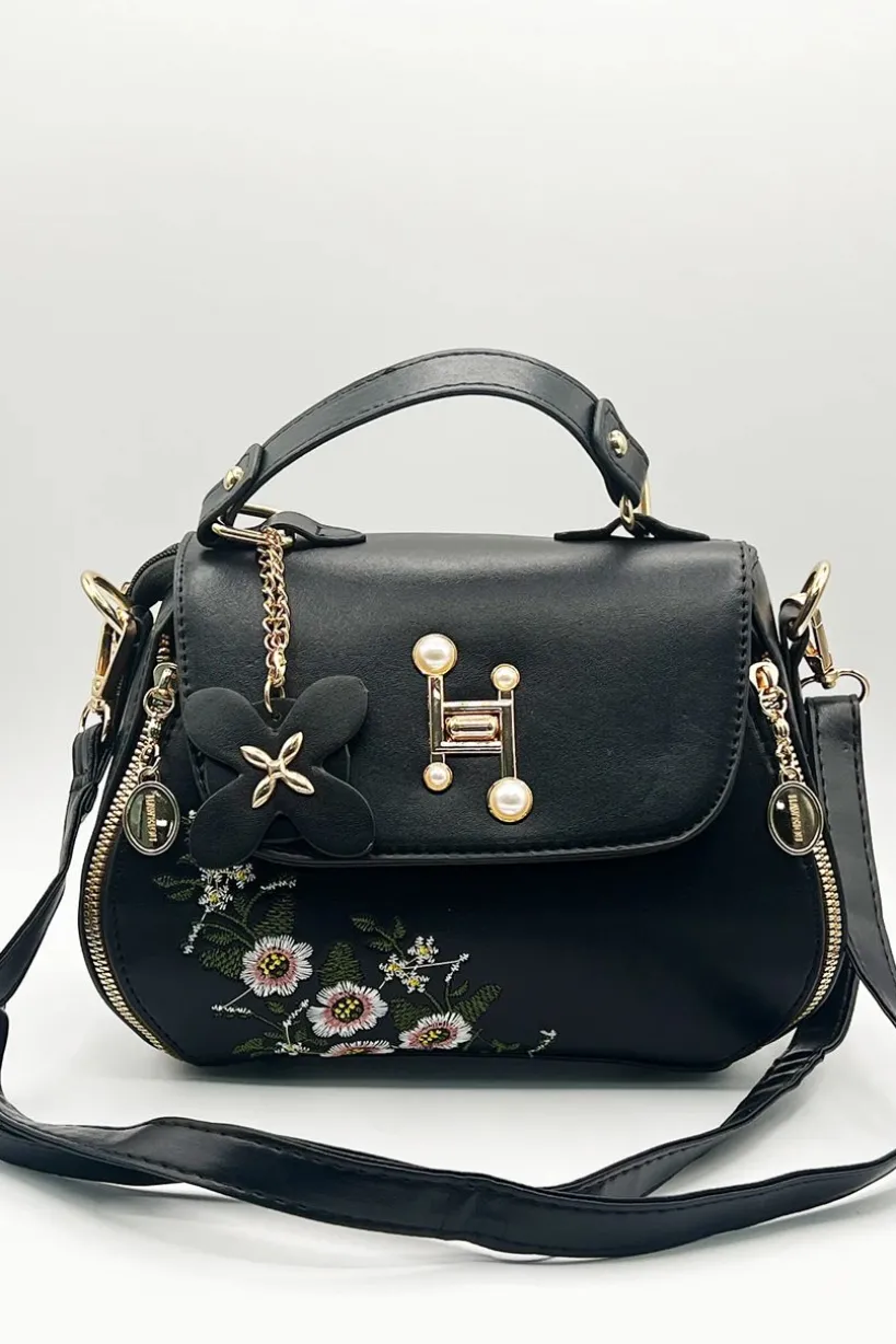 Embroidered Crossbody Bag by SVNX