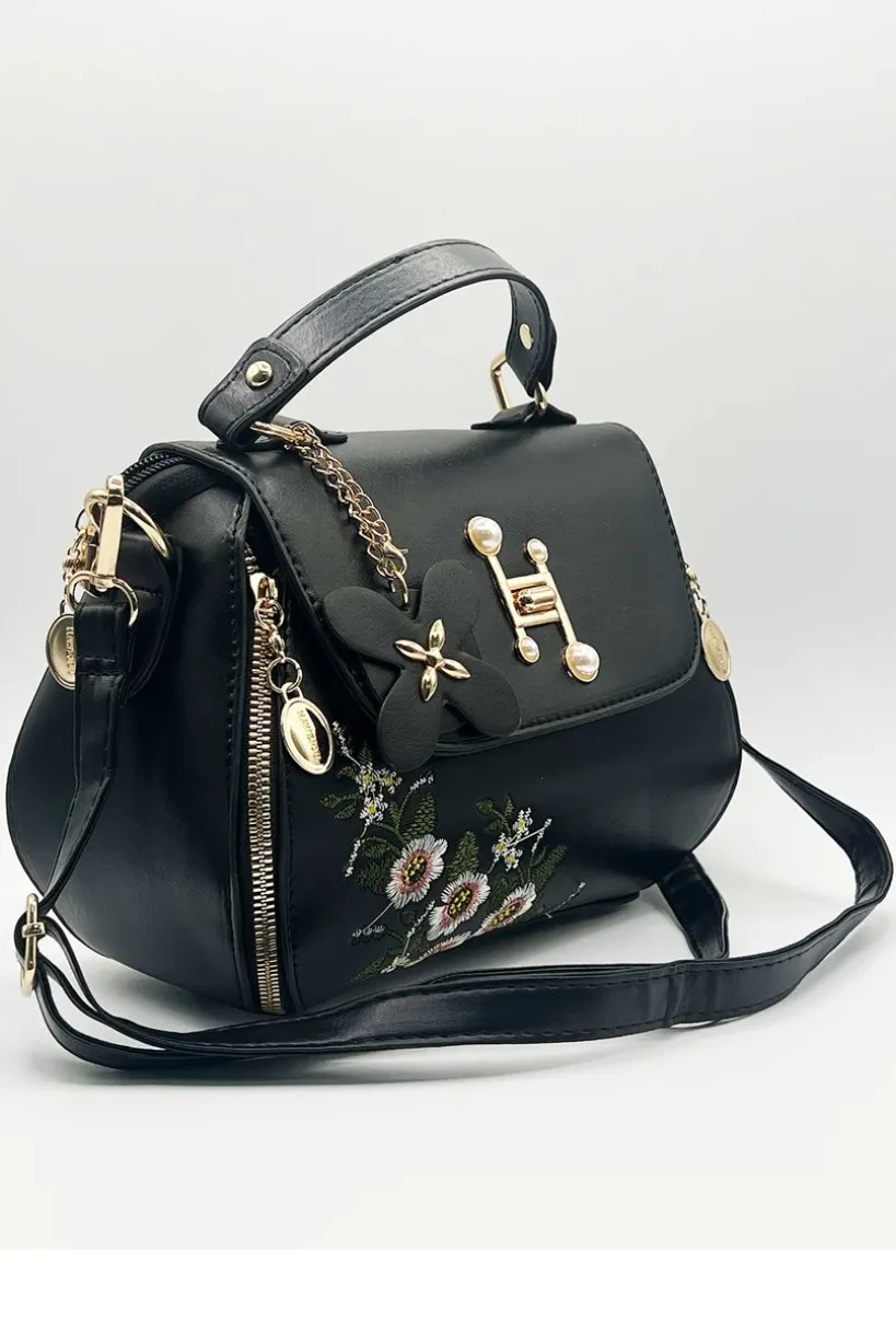 Embroidered Crossbody Bag by SVNX