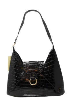 Envelope Hobo Bag In Black by SVNX