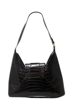 Envelope Hobo Bag In Black by SVNX