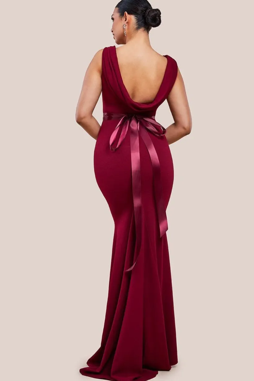 Eris Bridesmaid Maxi Fishtail Dress by Saint A