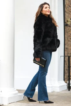 Faux Soft Fur Jacket by Double Second